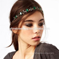 Glitter vert diamant strass élastique élastique headband cheveux